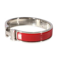 Hermes Clic H in Rouge Palladium Plated