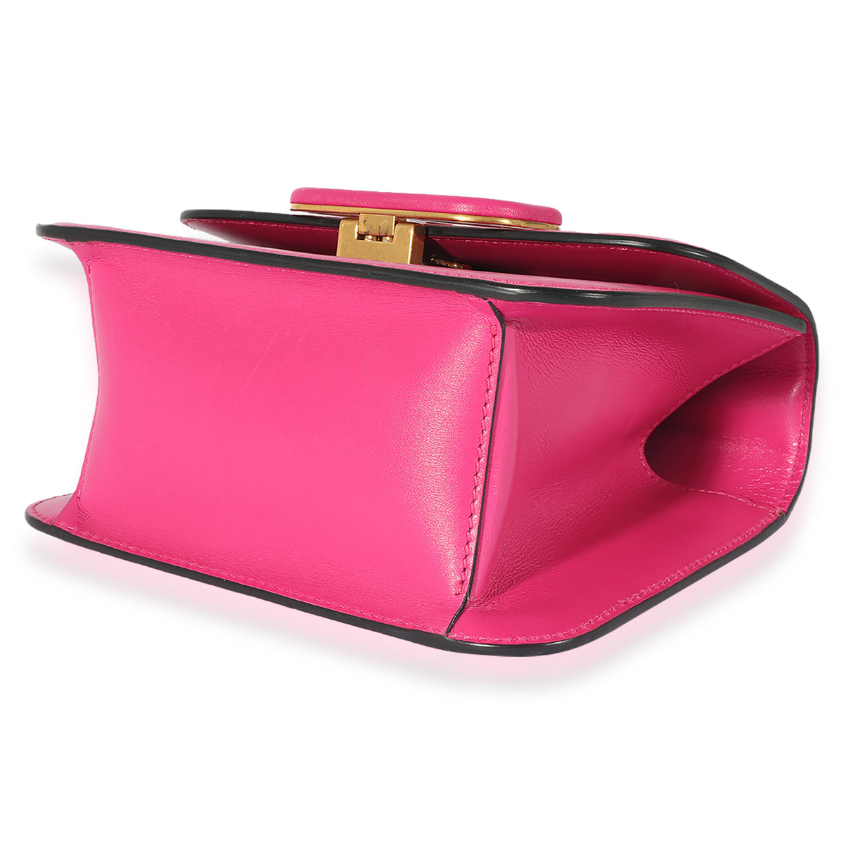 Valentino Fuchsia Calfskin Mini VSling Top Handle Bag