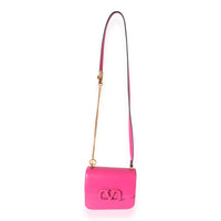 Valentino Fuchsia Calfskin Mini VSling Top Handle Bag