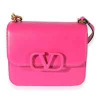 Valentino Fuchsia Calfskin Mini VSling Top Handle Bag