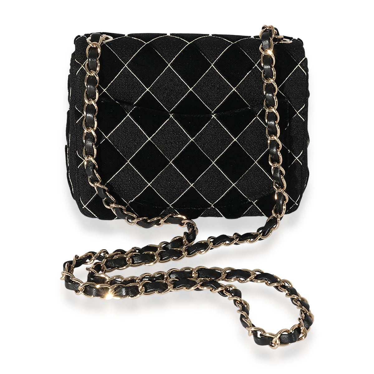 Chanel Vintage Black Quilted Suede Shoulder Bag, myGemma