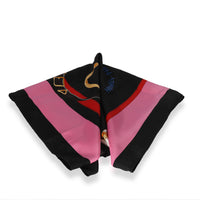 Hermès Black & Multicolor Silk Tout En Carre Scarf 140