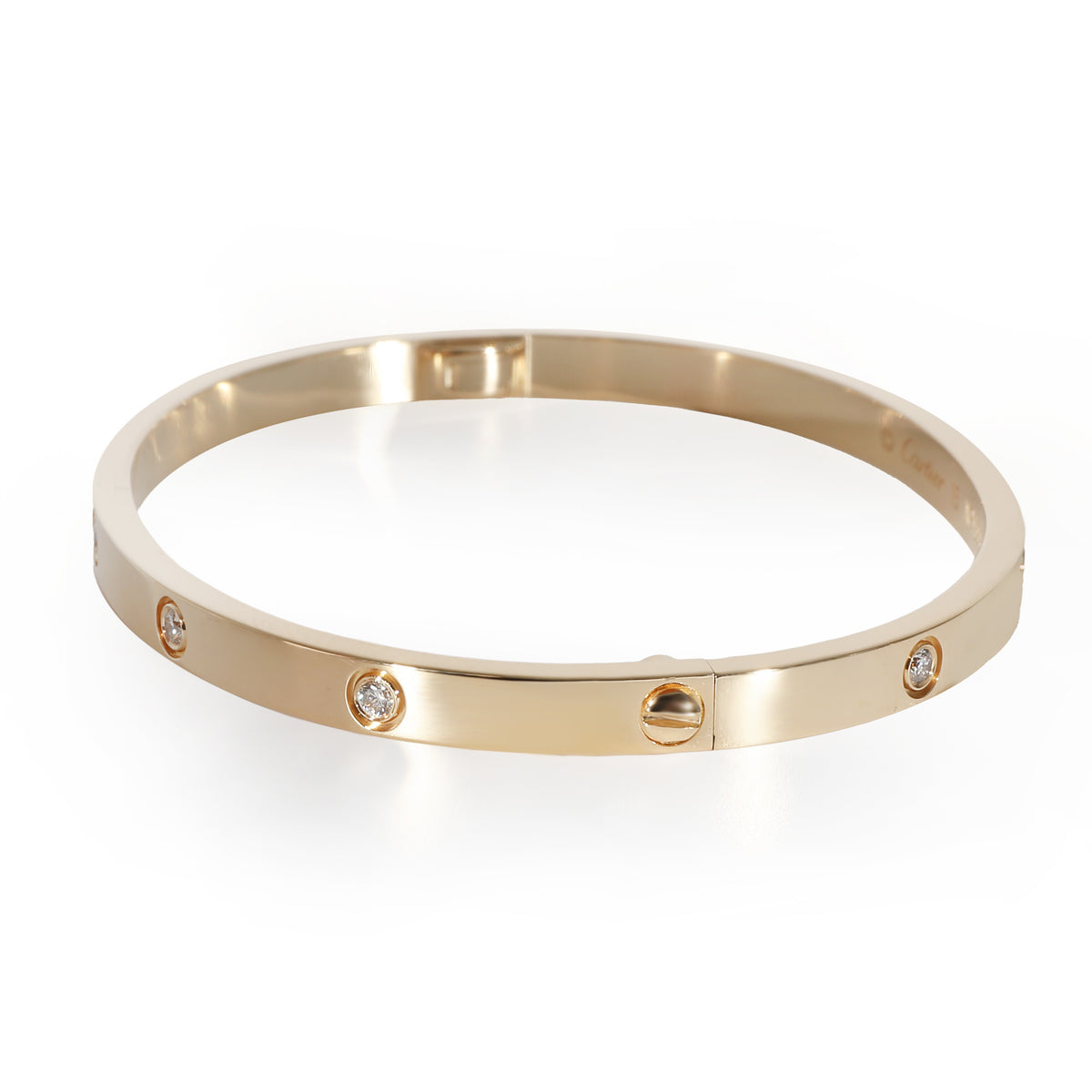 Cartier Love Bracelet, Small Model, 10 Diamonds (Yellow Gold, Diamonds)