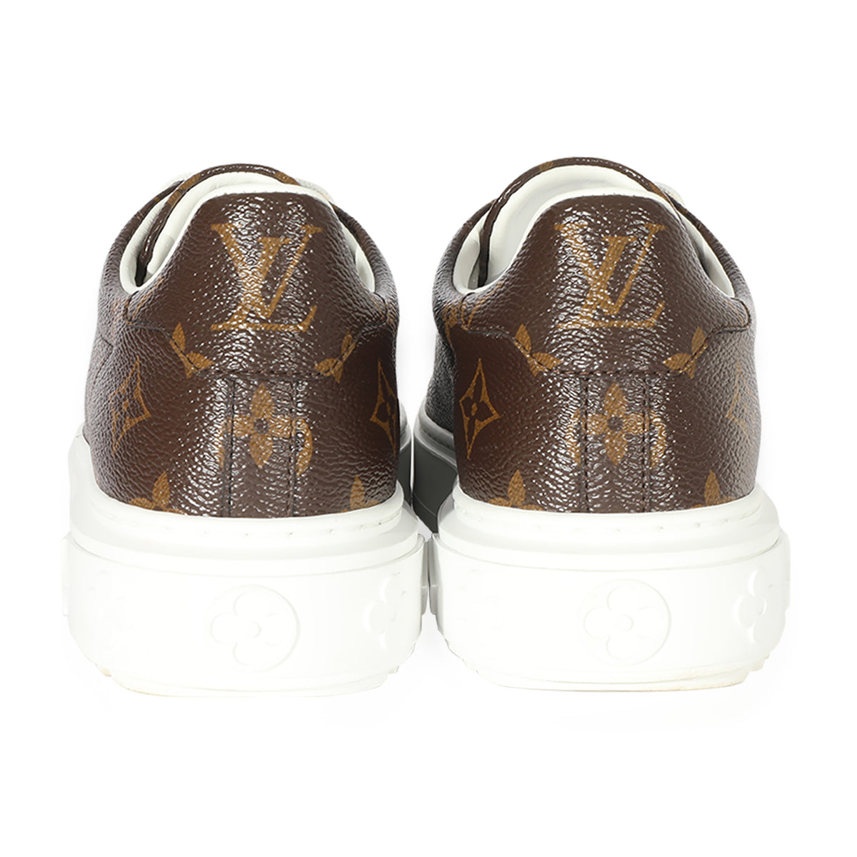 Louis Vuitton Monogram Time Out Sneaker, Brown, 37