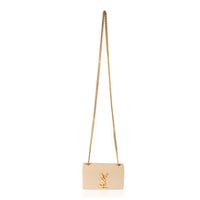 Saint Laurent Beige Grain De Poudre Small Kate Chain Bag