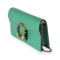 Gucci Emerald Green Leather Super Mini Dionysus