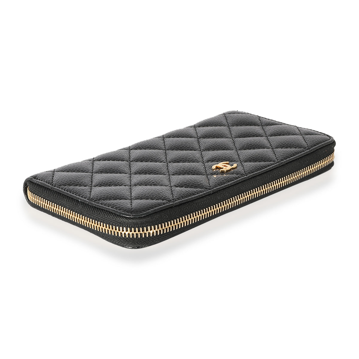 Chanel Classic Caviar Black CC Long Zipped Wallet, myGemma