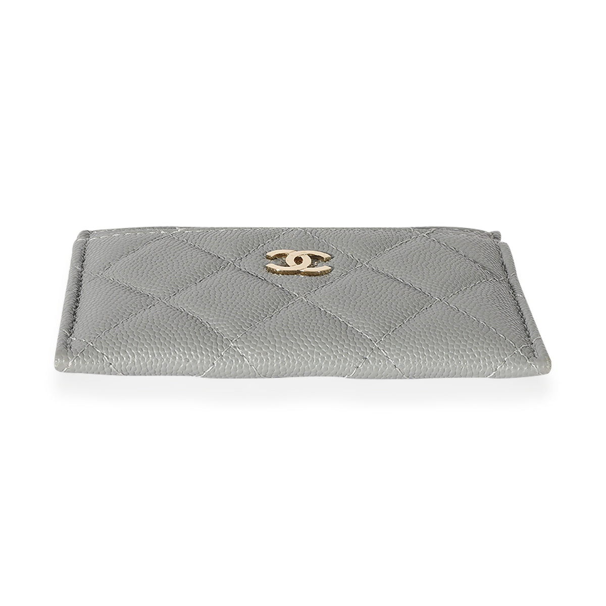 Chanel CC Caviar Grey Classic Card Holder