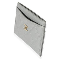 Chanel CC Caviar Grey Classic Card Holder