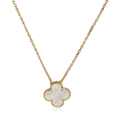 Van Cleef & Arpels Alhambra Mother Of Pearl  Pendant in 18k Yellow Gold