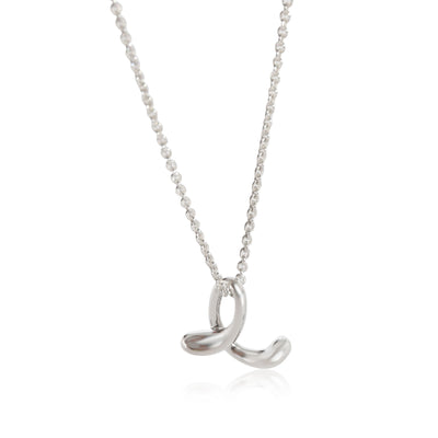 Tiffany & Co. Elsa Peretti Initial E Pendant in Sterling Silver