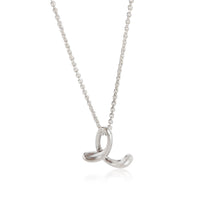 Tiffany & Co. Elsa Peretti Initial E Pendant in Sterling Silver