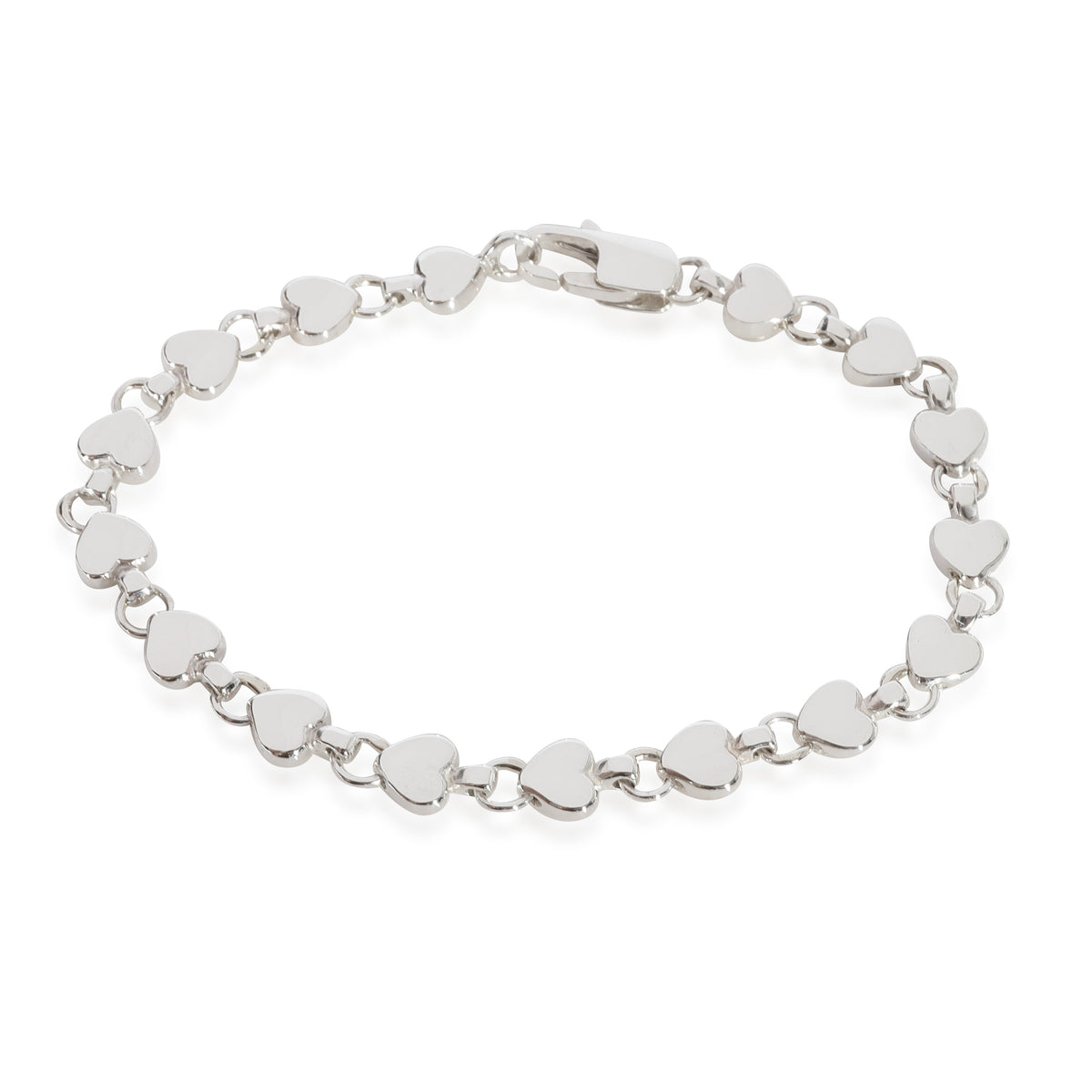 Tiffany & Co. Heart Link Bracelet in Sterling Silver