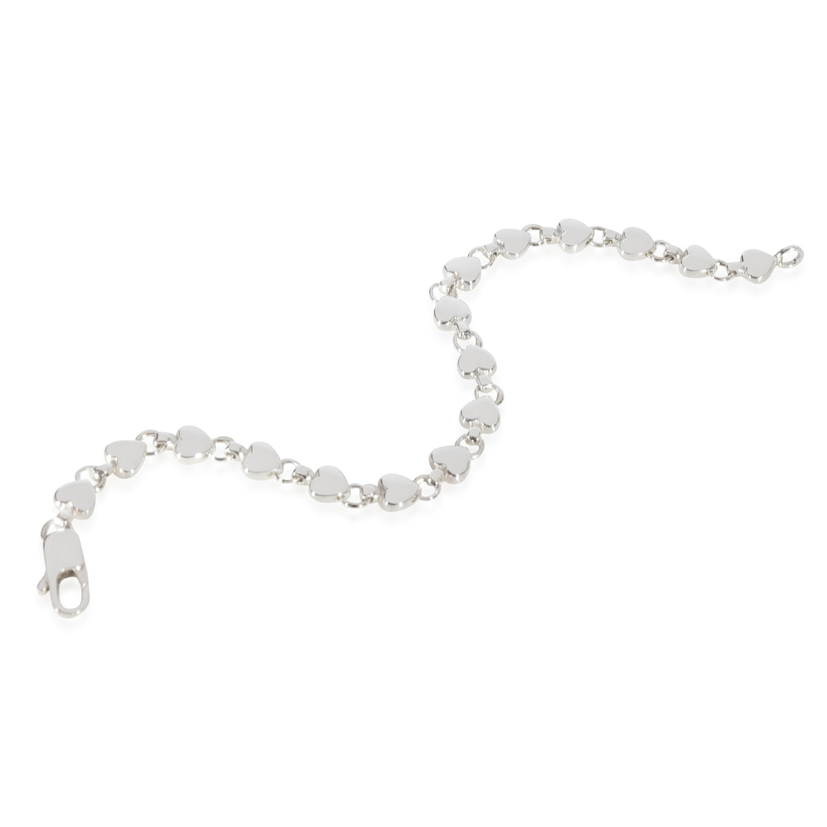 Tiffany & Co. Heart Link Bracelet in Sterling Silver