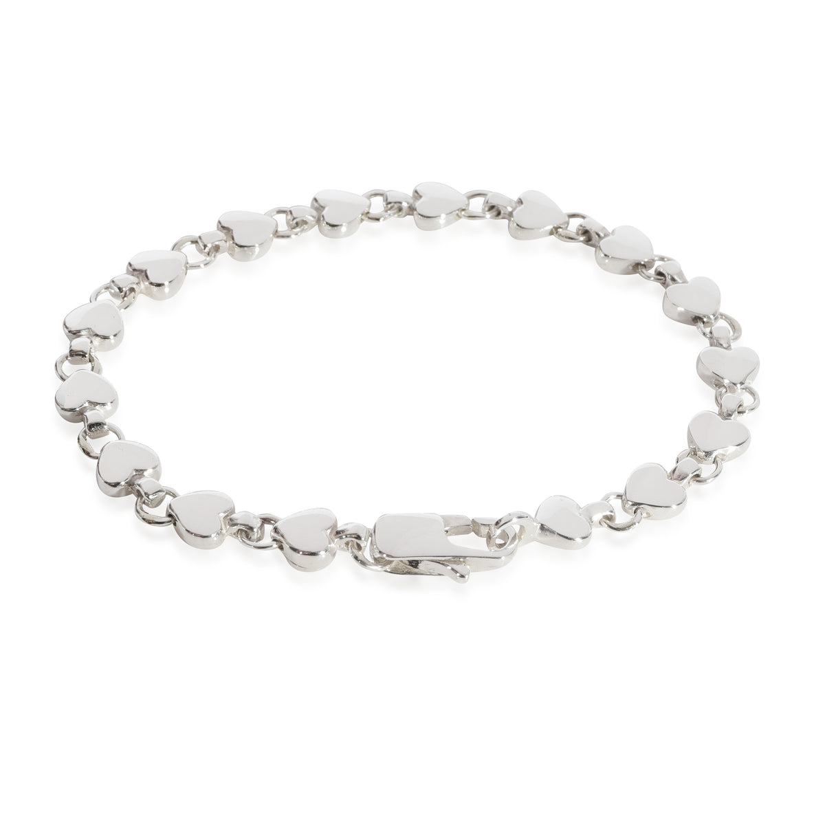 Tiffany & Co. Heart Link Bracelet in Sterling Silver