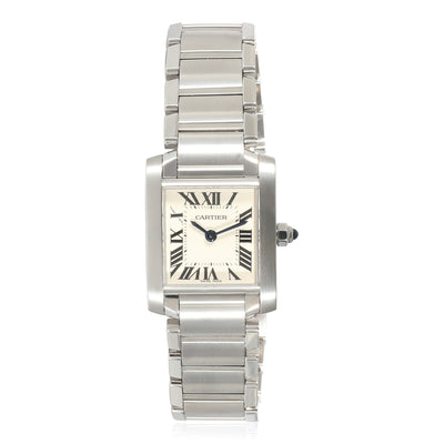 Cartier Tank Francaise W51008Q3 Womens Watch in  Stainless Steel