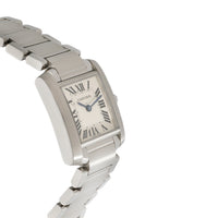 Cartier Tank Francaise W51008Q3 Womens Watch in  Stainless Steel