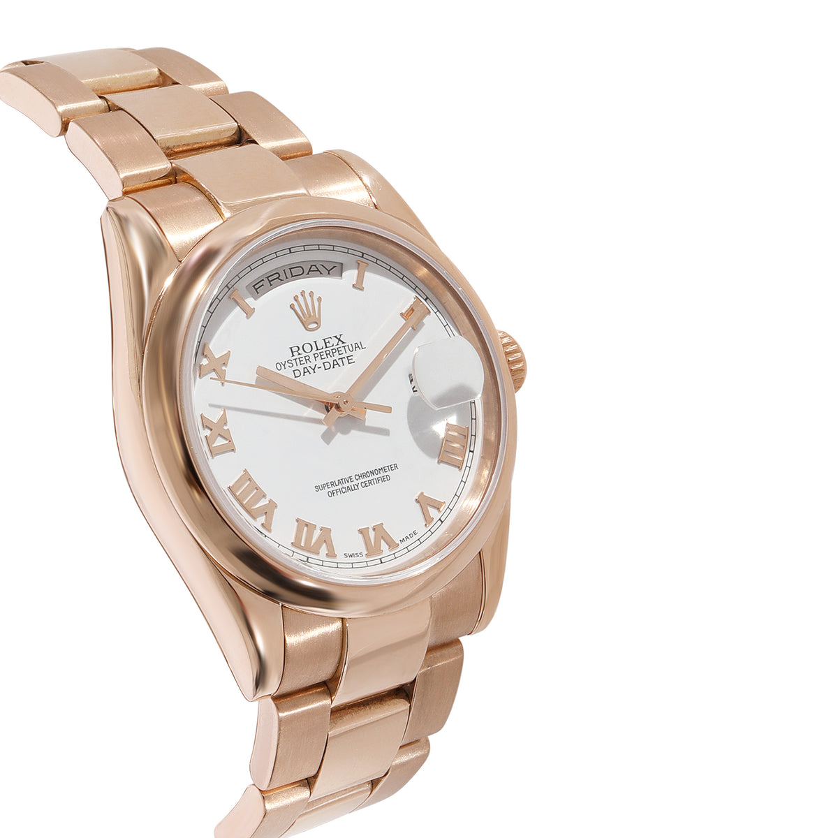 Rolex Day-Date 118205 Mens Watch in 18kt Rose Gold