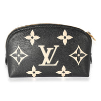 Louis Vuitton Black Giant Monogram Pochette Cosmetique