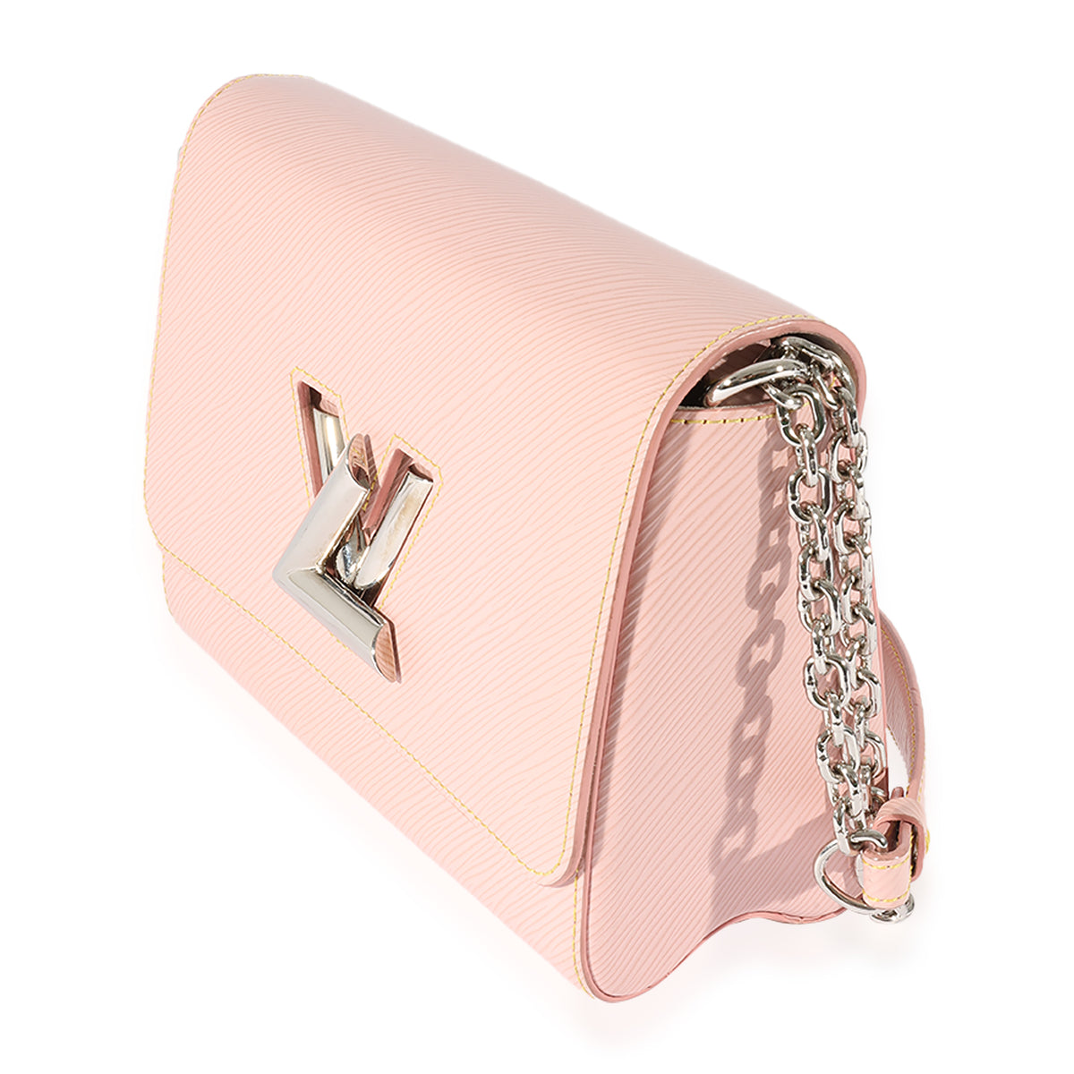 Louis Vuitton Twist Pink Epi Rose Ballerine Leather Chain Wallet Bag