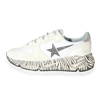 Golden Goose Running Sole Black Silver