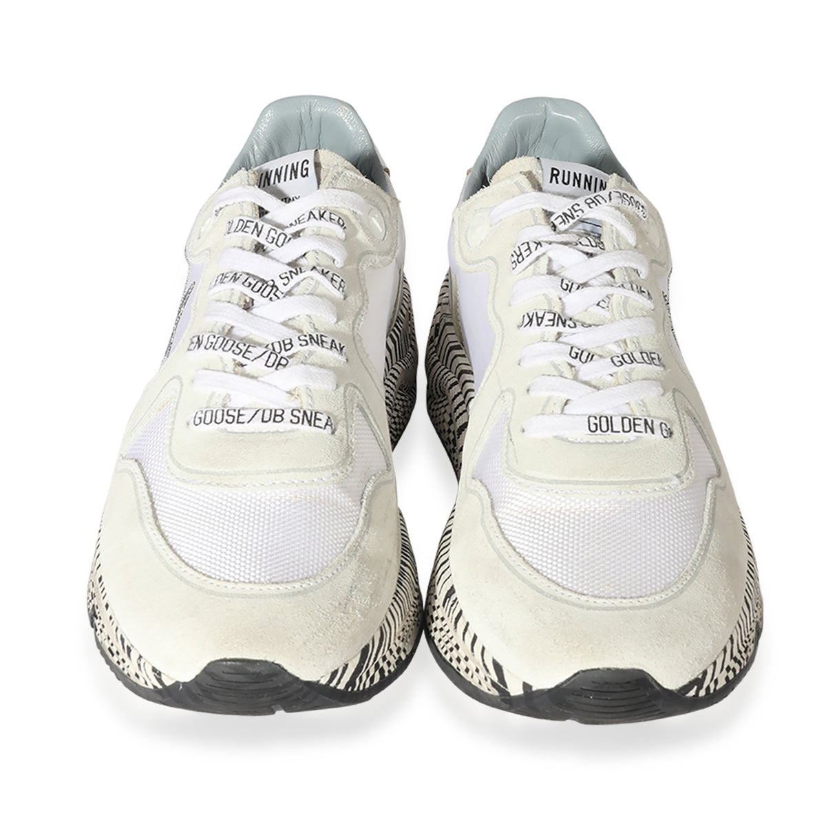 Golden Goose Running Sole Black Silver