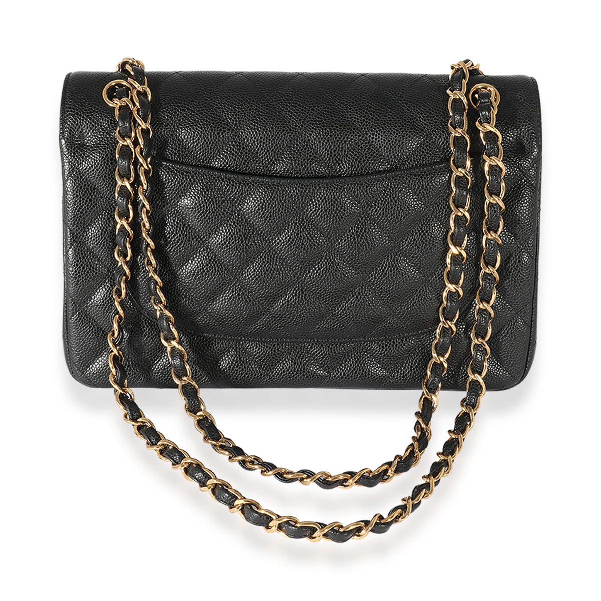 Chanel Quilted Classic Jumbo Double Flap Bag in White Caviar with  Silver-Tone Metal Hardware