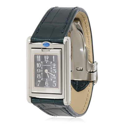 Cartier Tank Basculante 2386 Womens Watch in  Stainless Steel