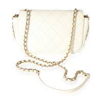 Chanel White Calfskin Casual Trip Flap Bag