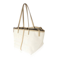 Burberry Beige Canvas Beach Bag