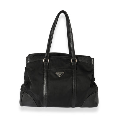 Prada Black Nylon Tessuto Tote