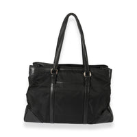 Prada Black Nylon Tessuto Tote