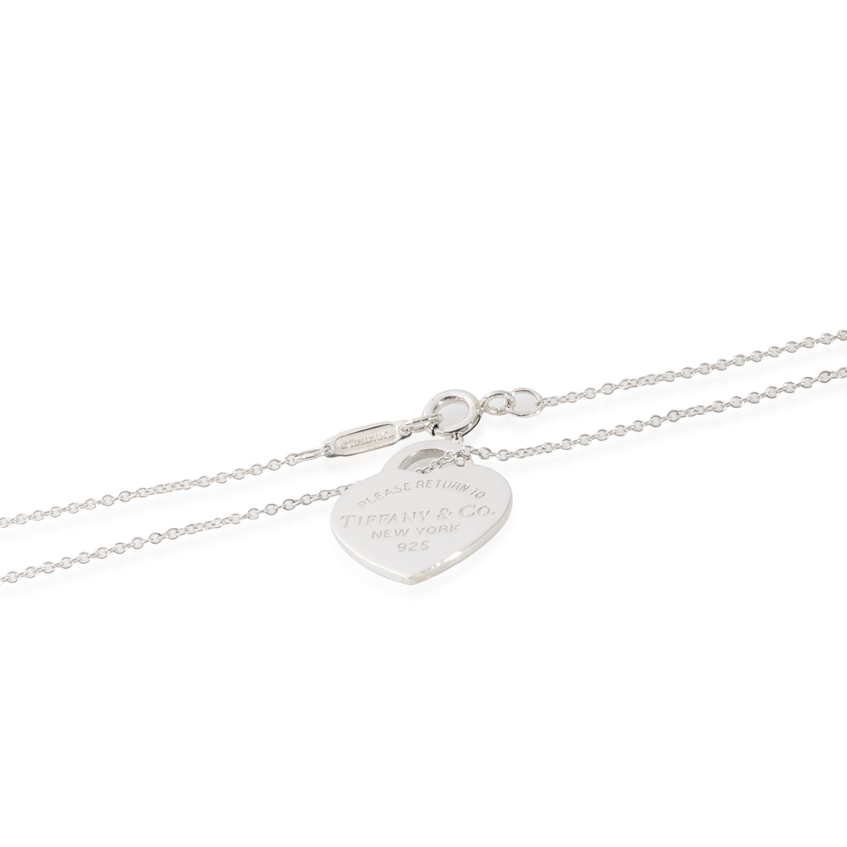 Tiffany & Co. Return To Tiffany Heart Tag Sterling Silver Necklace – I MISS  YOU VINTAGE