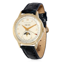 Lecoultre Triple Date Moonphase 486 Unisex Watch in  Gold Filled