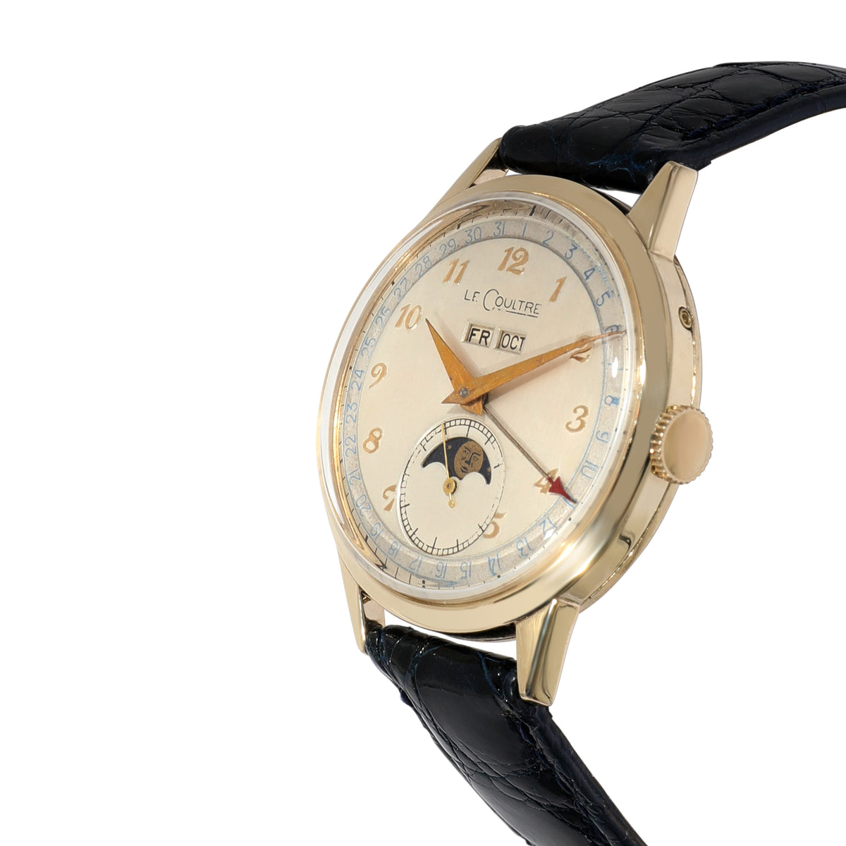 Lecoultre Triple Date Moonphase 486 Unisex Watch in  Gold Filled