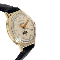 Lecoultre Triple Date Moonphase 486 Unisex Watch in  Gold Filled