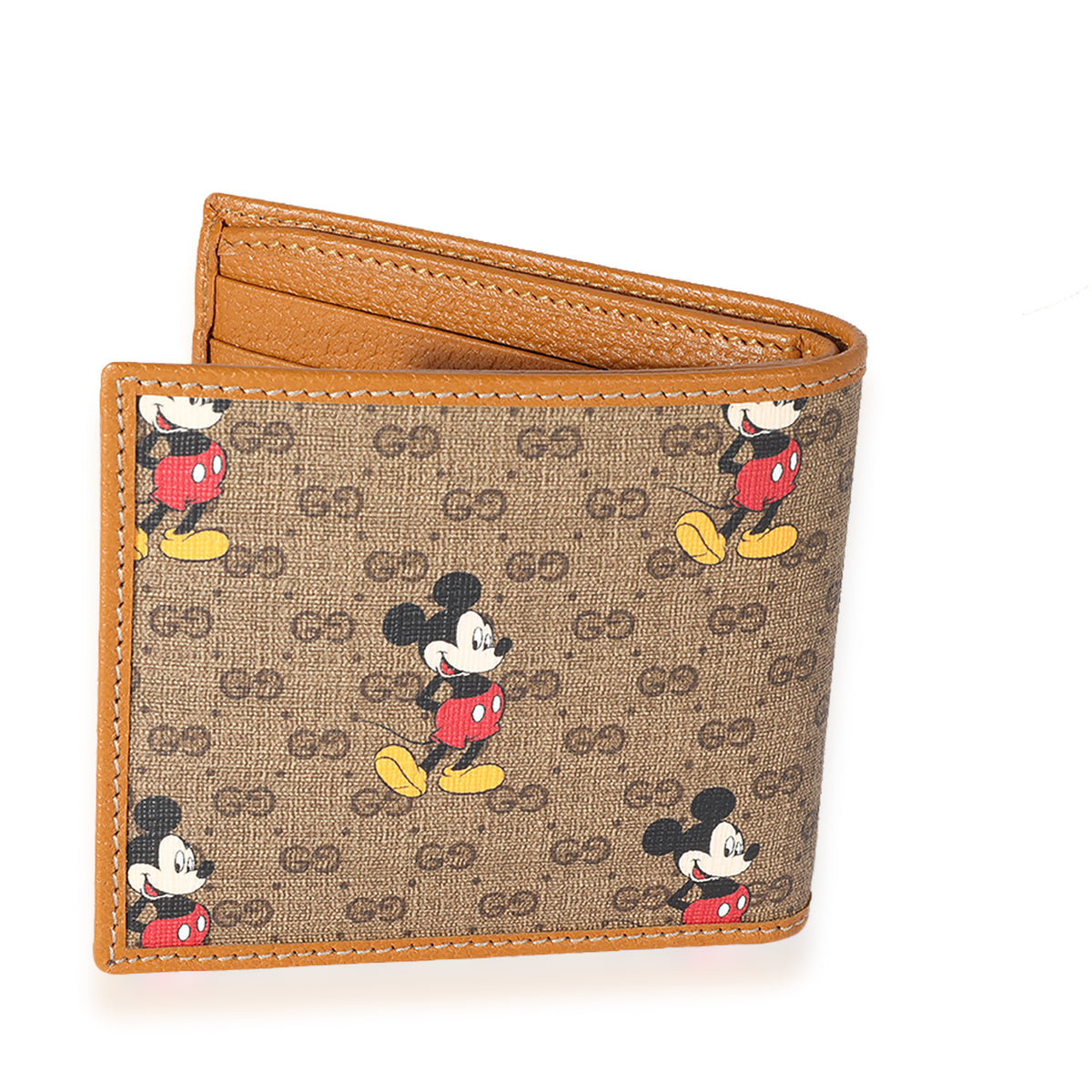 Leather Wallet Card Holder Gucci Wallet Mickey Ruby Disney X Coach