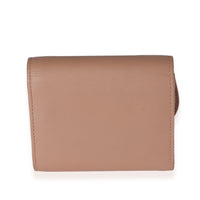 Christian Dior Matte Pink Leather Saddle Lotus Wallet