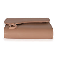 Christian Dior Matte Pink Leather Saddle Lotus Wallet