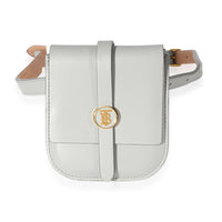 Burberry Cloud Grey Smooth Leather Anne Belt Bag