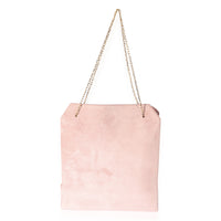 The Row Pink Suede Small Lunch Bag