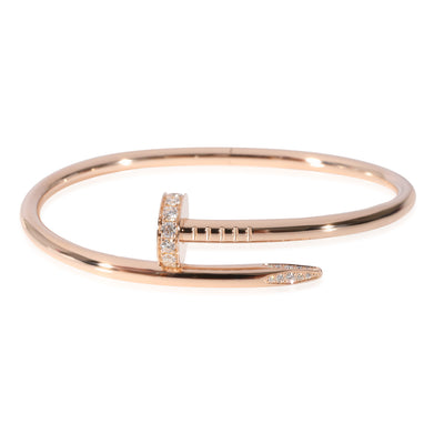 Cartier Juste Un Clou Diamond Bracelet in 18k Rose Gold 0.58 CTW