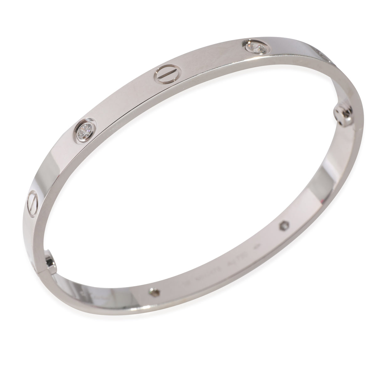 Cartier Love Bracelet, 4 Diamonds (White Gold, Diamonds)