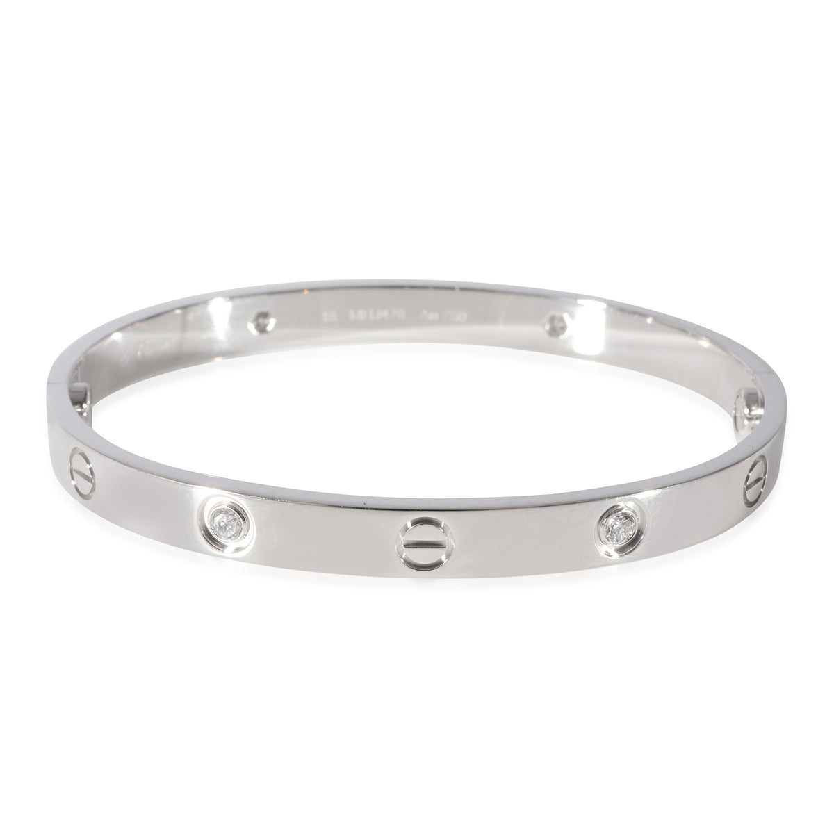 Cartier Love Bracelet, 4 Diamonds (White Gold, Diamonds)