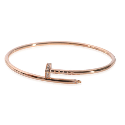 Cartier Juste Un Clou Diamond Bracelet in 18k Rose Gold 0.18 CTW