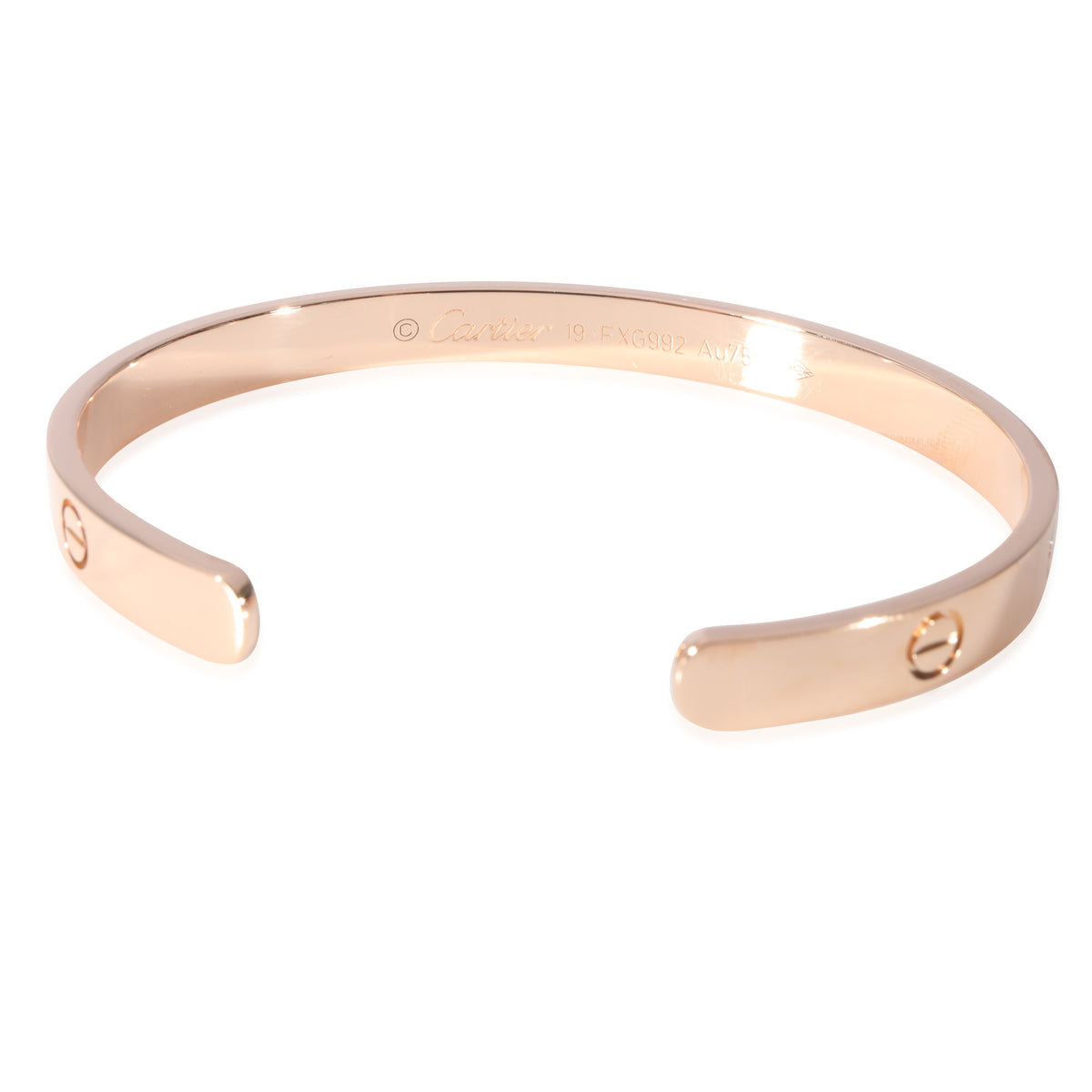 Cartier Love Cuff Bracelet (Rose Gold)