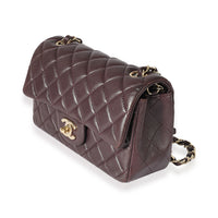 Chanel Purple Quilted Lambskin Rectangular Mini Flap Bag