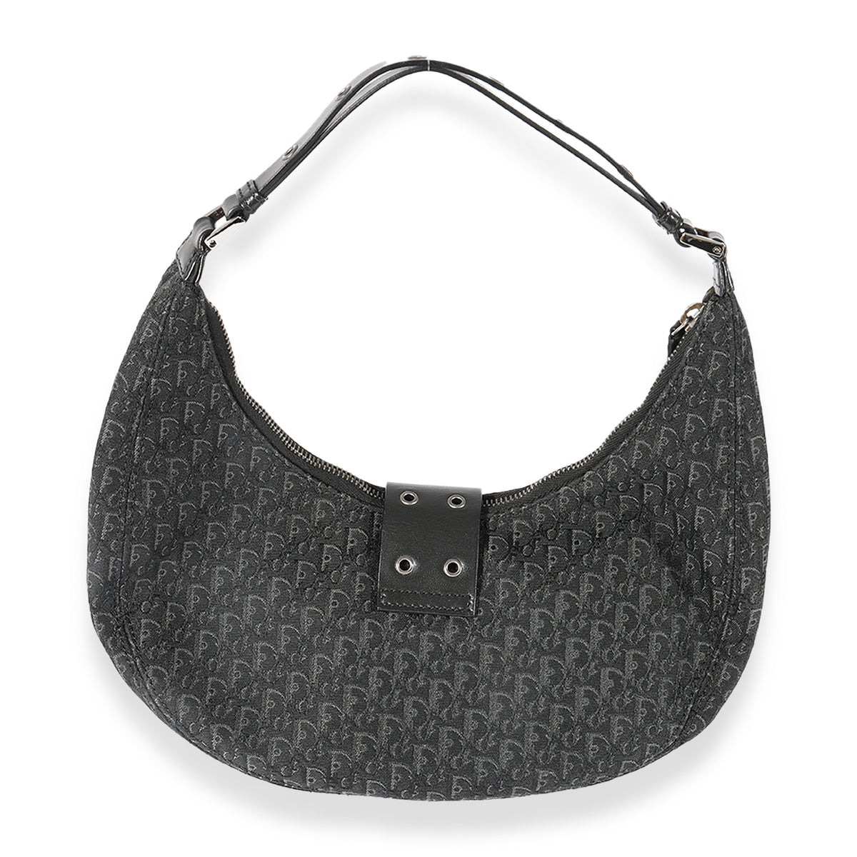 Christian Dior Black Canvas Monogram Street Chic Hobo