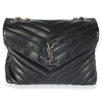 Saint Laurent Black Matelassé Medium LouLou Bag