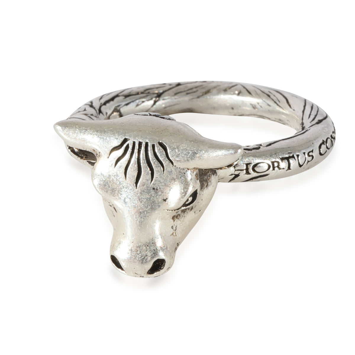 Gucci Anger Forrest Bull Head Ring in 925 Sterling Silver